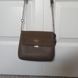 David Jones suede crossbody bag - EUC